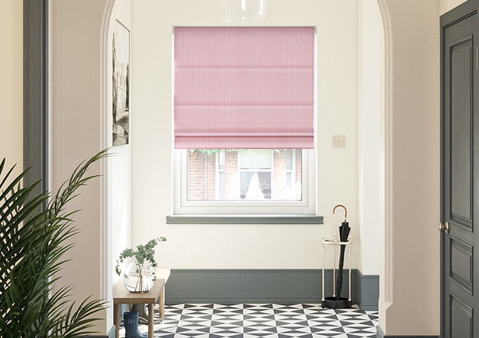Nautical Stripes, Prom Red - Twist&Fit Roman Blind - Image 3